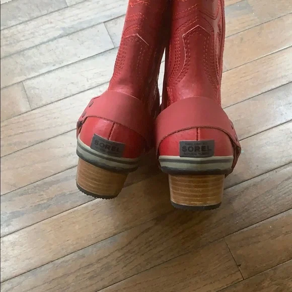 Sorel Red Western Boots - Picture 4 of 7